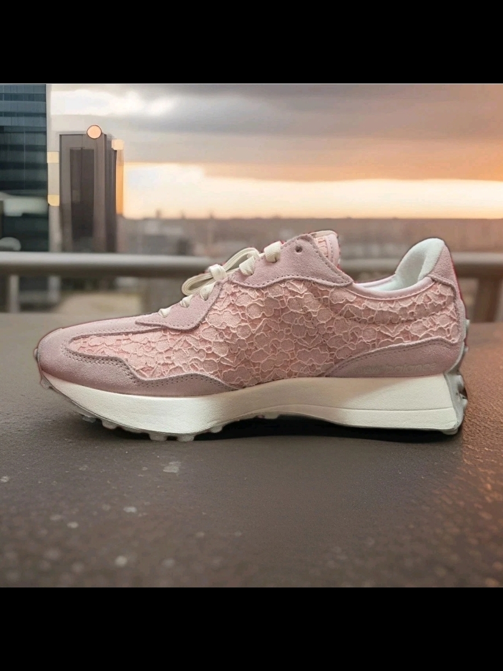 Women's New Balance 327 Lace Pack Rose/Sugar Pink Size 9.5 - Picture 2 of 5